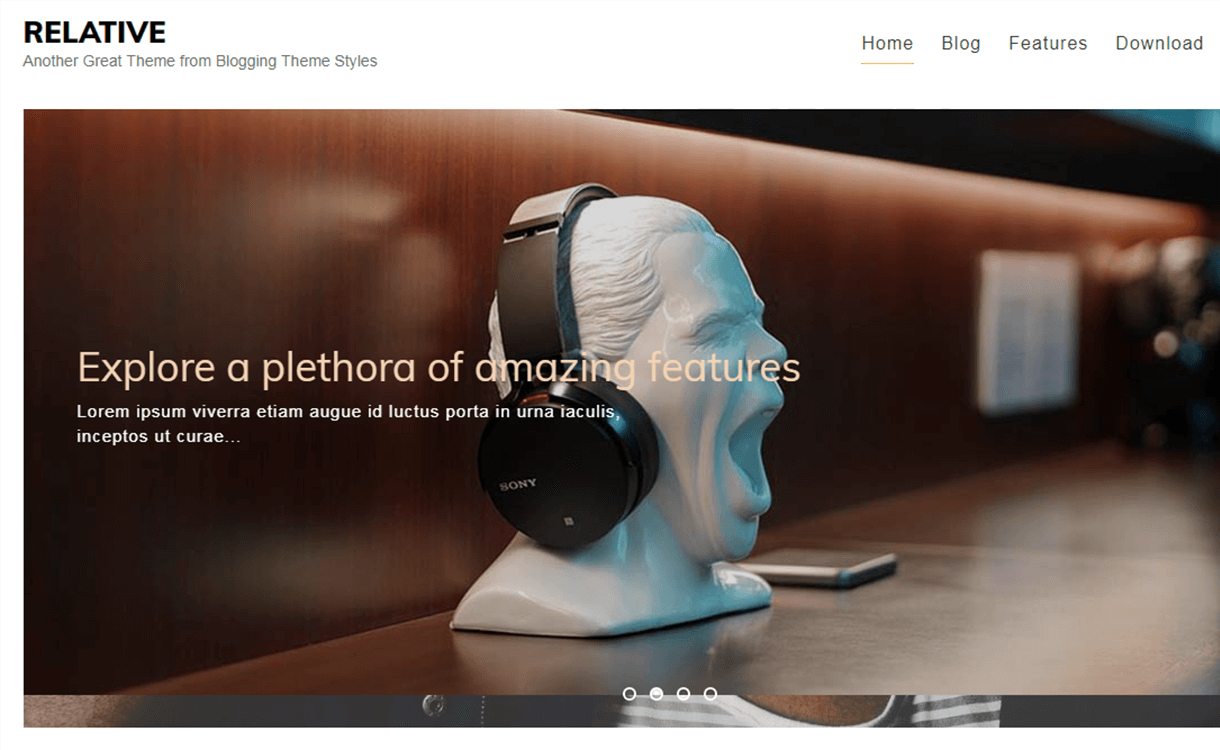 21+ Best Free WordPress Themes June 2018 Relative – Another Great Theme from Blogging Theme Styles as Smart Object 1 - 21+ Best Free WordPress Themes June 2018