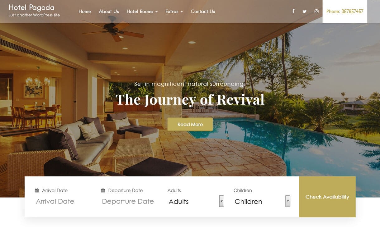 21+ Best Free WordPress Themes June 2018 hotel PAGODA 1 1 - 21+ Best Free WordPress Themes June 2018