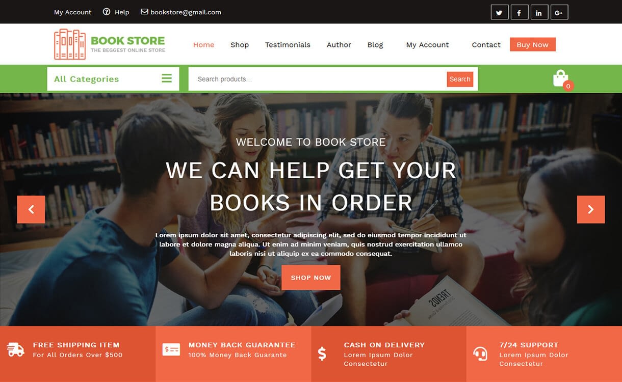 25+ Best Free WordPress Themes August 2018 book store best free wordpress themes august - 25+ Best Free WordPress Themes August 2018