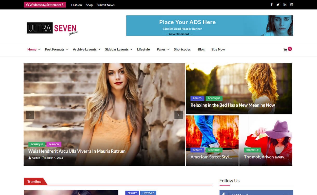 25+ Best Free WordPress Themes August 2018 ultra seven best free wordpress themes august - 25+ Best Free WordPress Themes August 2018