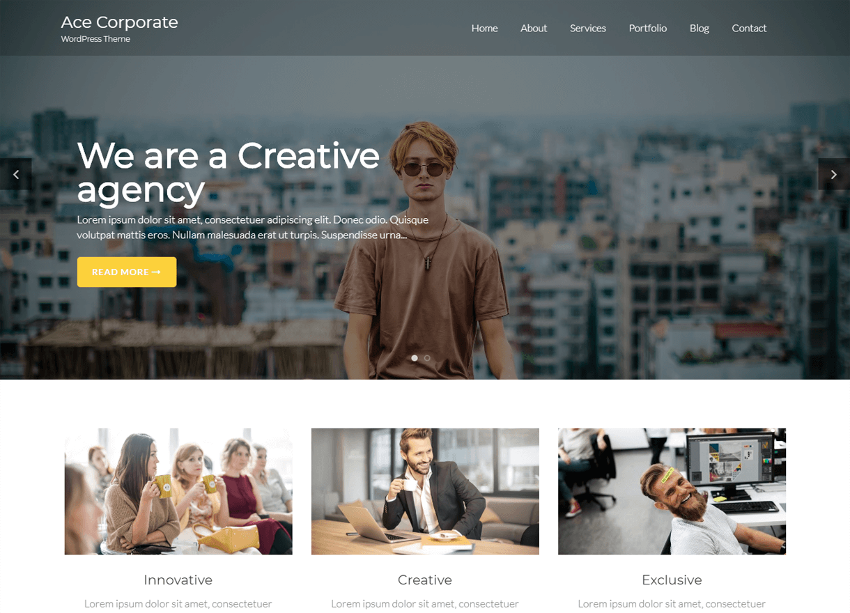 21+ Best Free WordPress Themes April 2018 ace corporate best free wordpress themes april - 21+ Best Free WordPress Themes April 2018