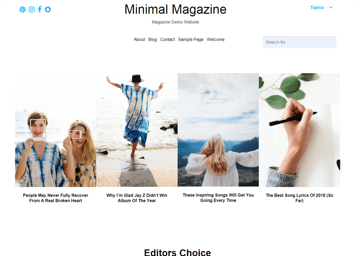 21+ Best Free WordPress Themes April 2018 minimal magazine best free wordpress themes april - 21+ Best Free WordPress Themes April 2018
