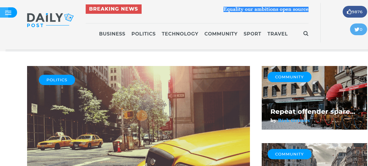 21+ Best Premium WordPress News/Magazine/Editorial Themes 2019 dailypost - 21+ Best Premium WordPress News/Magazine/Editorial Themes 2019