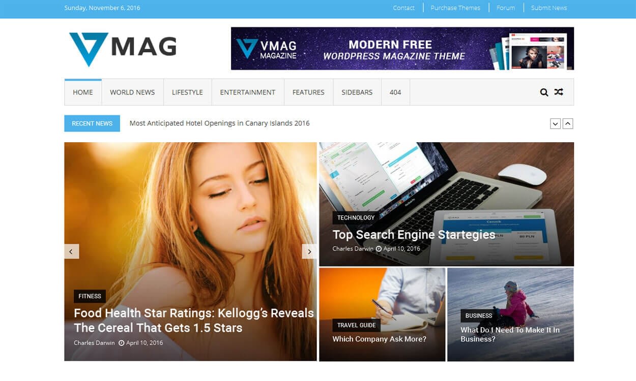 50+ Best Free Responsive WordPress Themes 2019 VMag - 50+ Best Free Responsive WordPress Themes 2019
