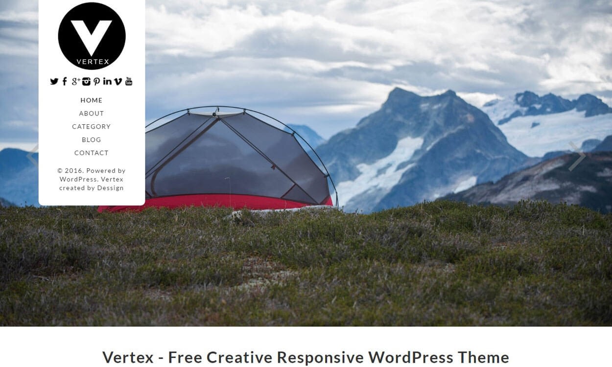 30+ Best Free WordPress Photography Themes for 2019 Vertex - 30+ Best Free WordPress Photography Themes for 2019