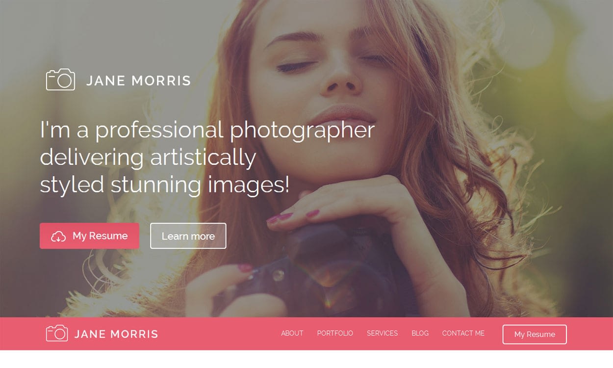 30+ Best Free WordPress Photography Themes for 2019 Jane Morris - 30+ Best Free WordPress Photography Themes for 2019