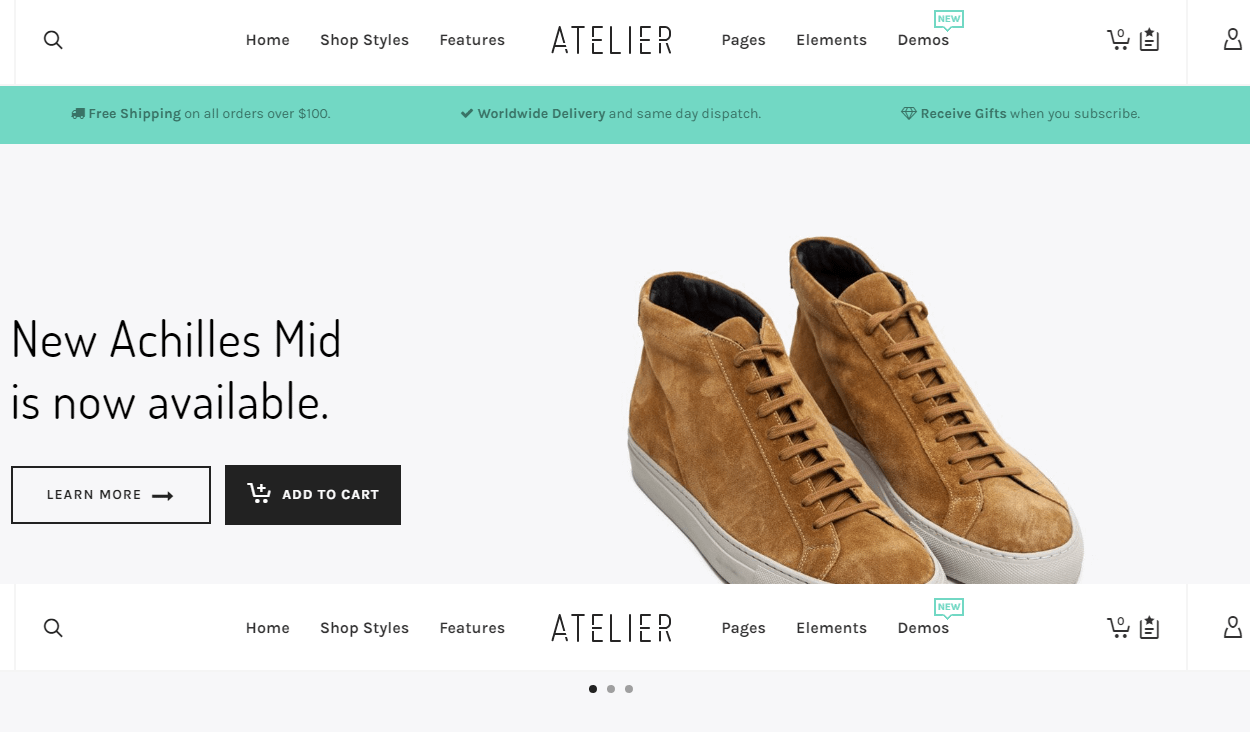 30+ Best Premium WordPress eCommerce/WooCommerce/Online Store Themes 2019 atelier - 30+ Best Premium WordPress eCommerce/WooCommerce/Online Store Themes 2019