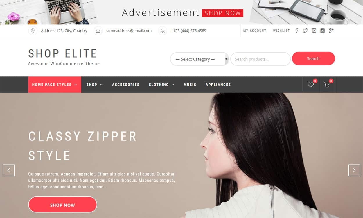 21+ Best Free WordPress Themes June 2018 shop elite - 21+ Best Free WordPress Themes June 2018