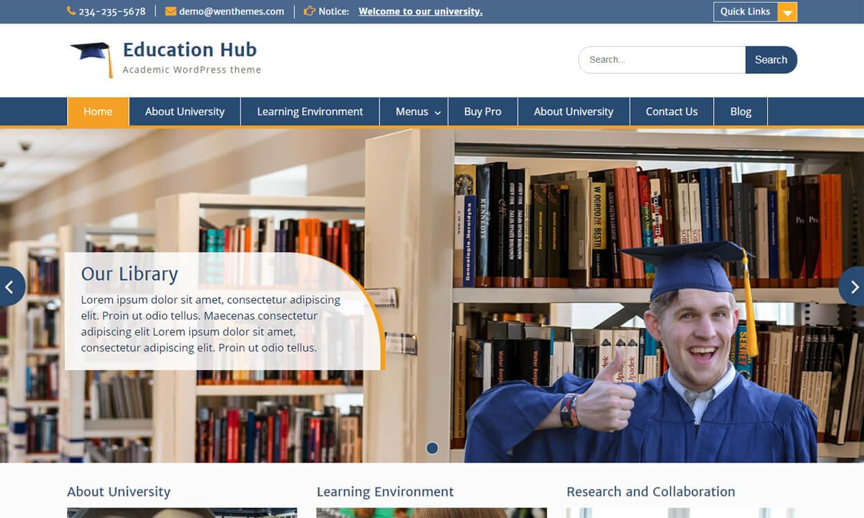 10+ Best Education - School, College WordPress Themes and Templates (Free) education hub best education school college wordpress themes templates free - 10+ Best Education - School, College WordPress Themes and Templates (Free)