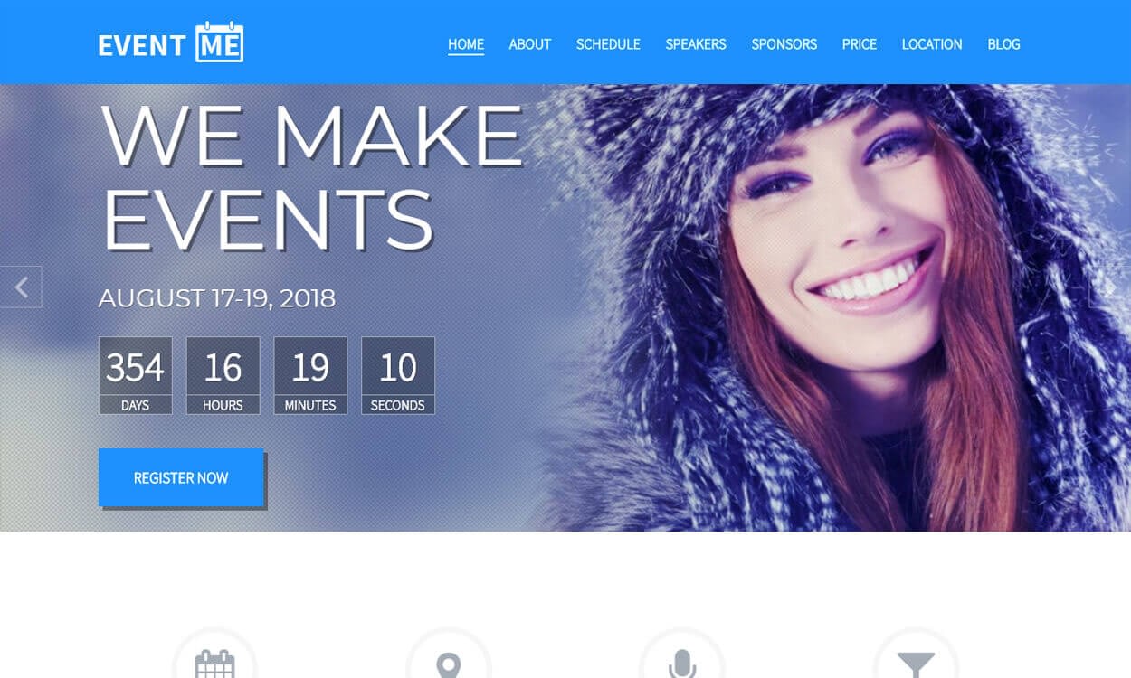 10+ Best Coming Soon and Under Maintenance WordPress Themes and Templates(Premium Version) eventme - 10+ Best Coming Soon and Under Maintenance WordPress Themes and Templates(Premium Version)