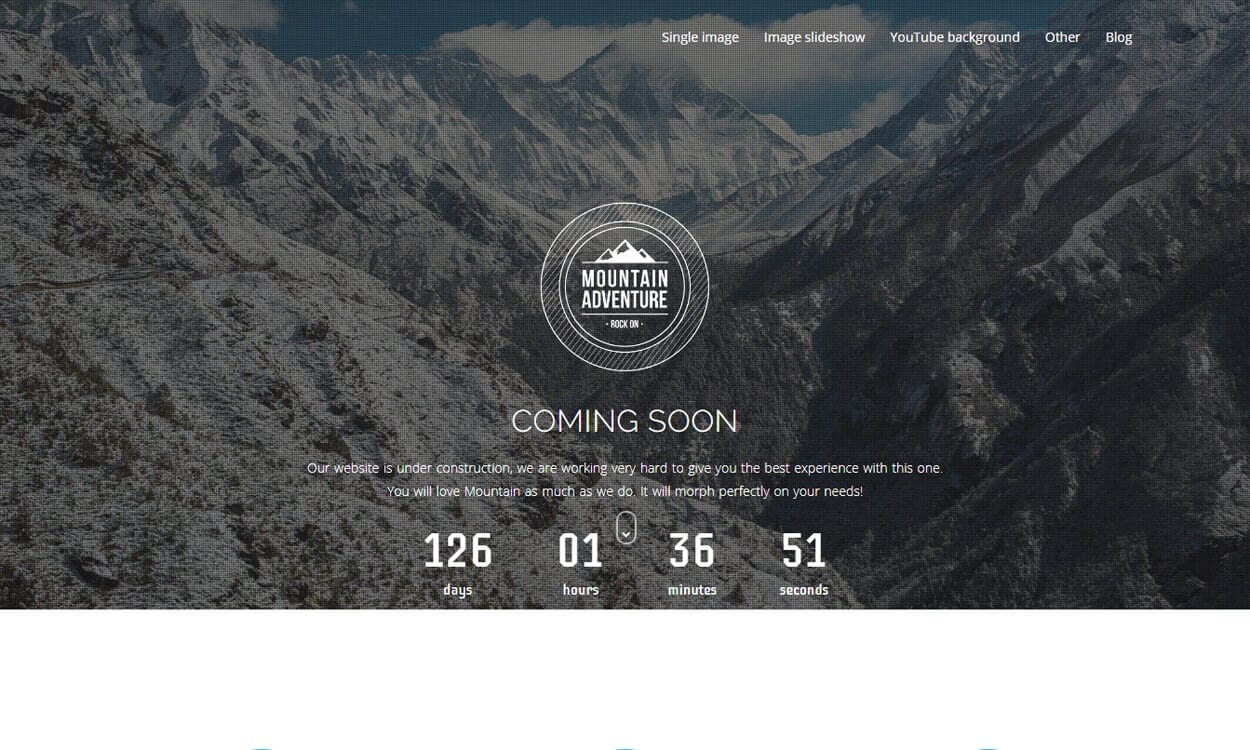 10+ Best Coming Soon and Under Maintenance WordPress Themes and Templates(Premium Version) moutain - 10+ Best Coming Soon and Under Maintenance WordPress Themes and Templates(Premium Version)