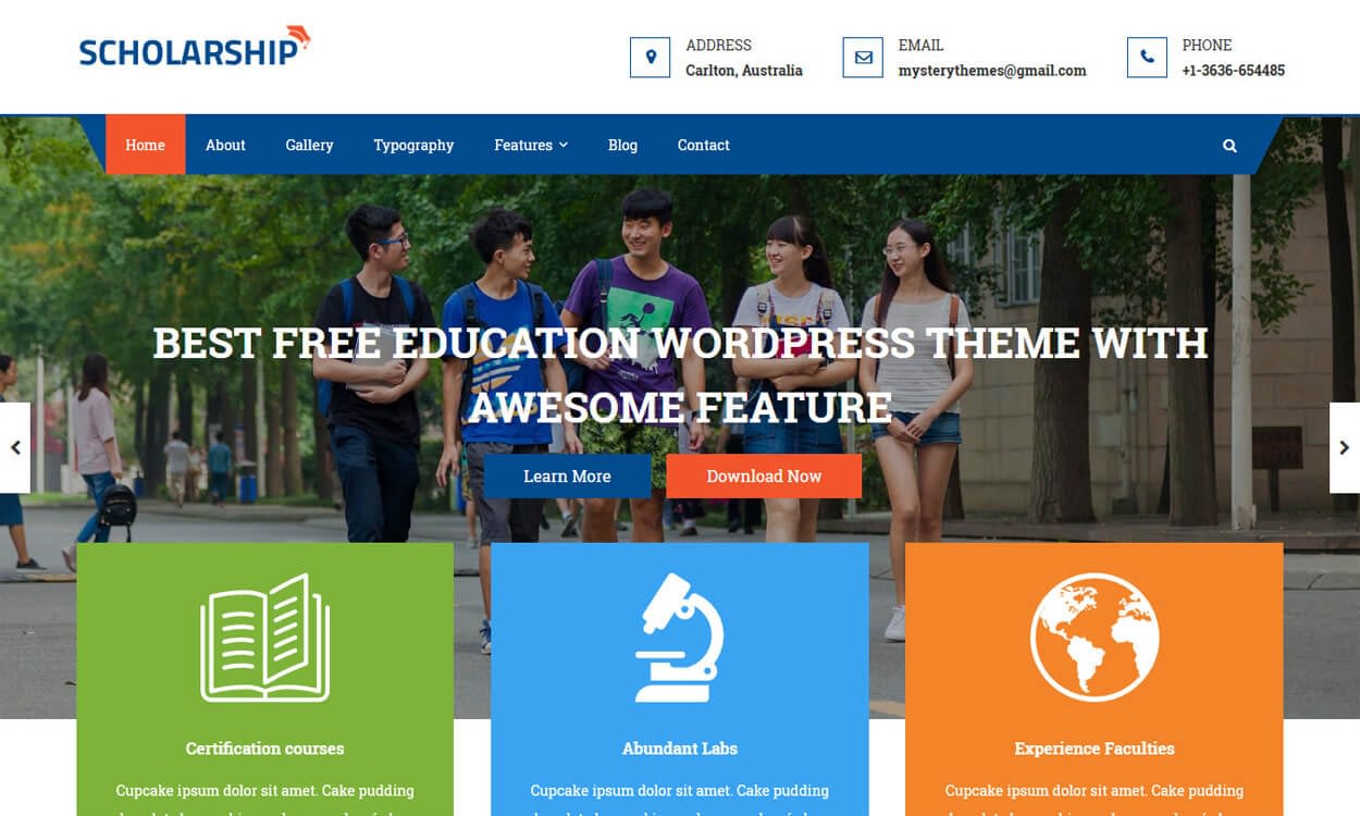 10+ Best Education - School, College WordPress Themes and Templates (Free) scholarship best education school college wordpress themes templates free - 10+ Best Education - School, College WordPress Themes and Templates (Free)
