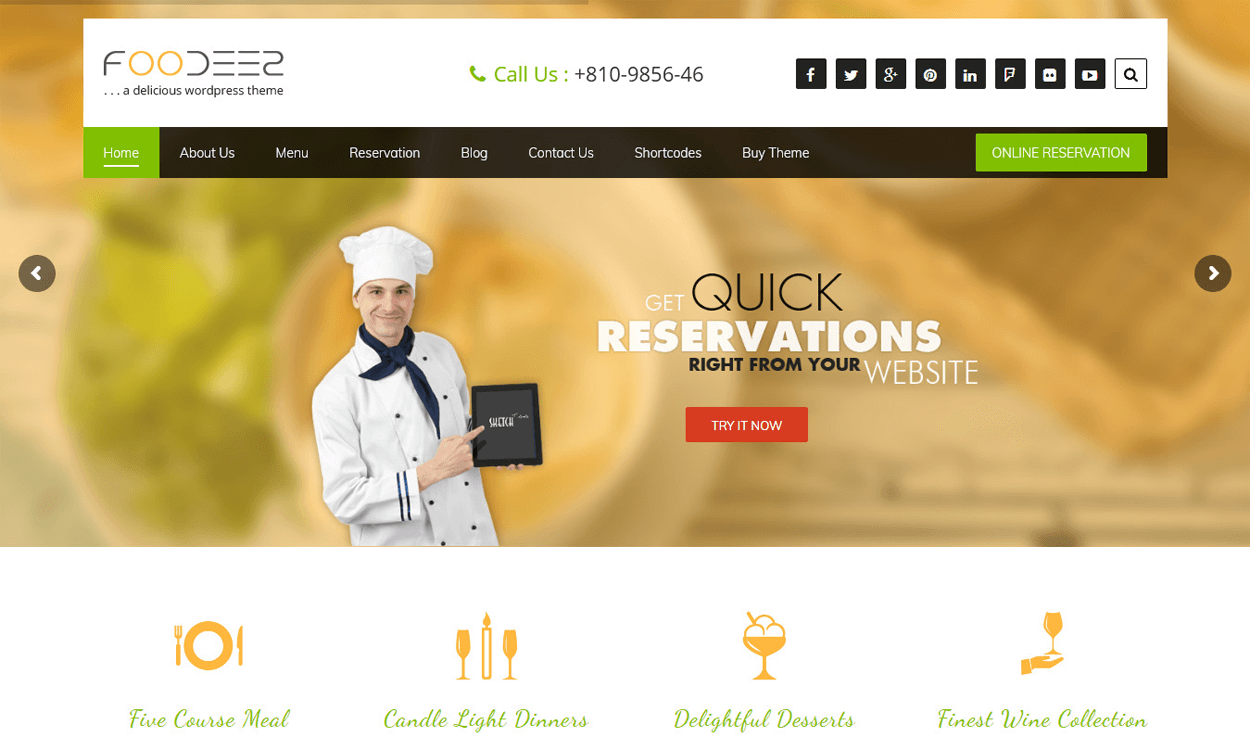17+ Best Free Hotel / Resort WordPress Themes (latest) foodeez lite best free hotel resort wordpress themes latest - 17+ Best Free Hotel / Resort WordPress Themes (latest)