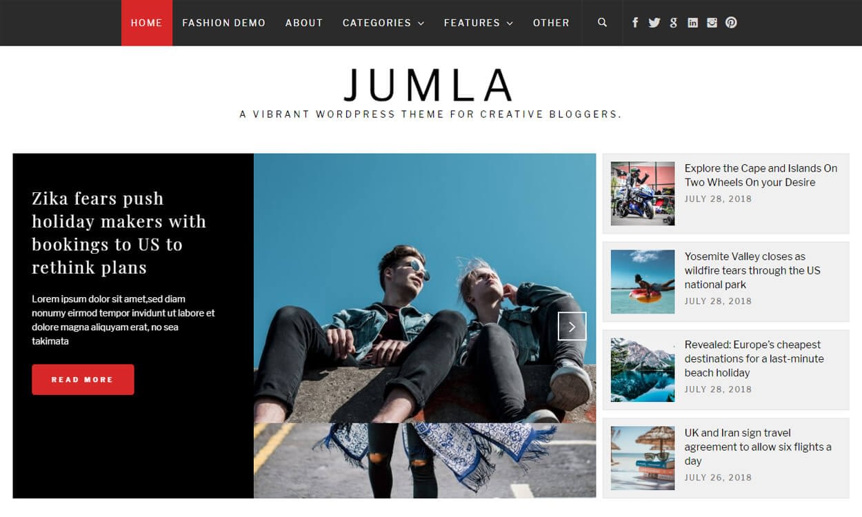 25+ Best Free WordPress Themes August 2018 jumla - 25+ Best Free WordPress Themes August 2018