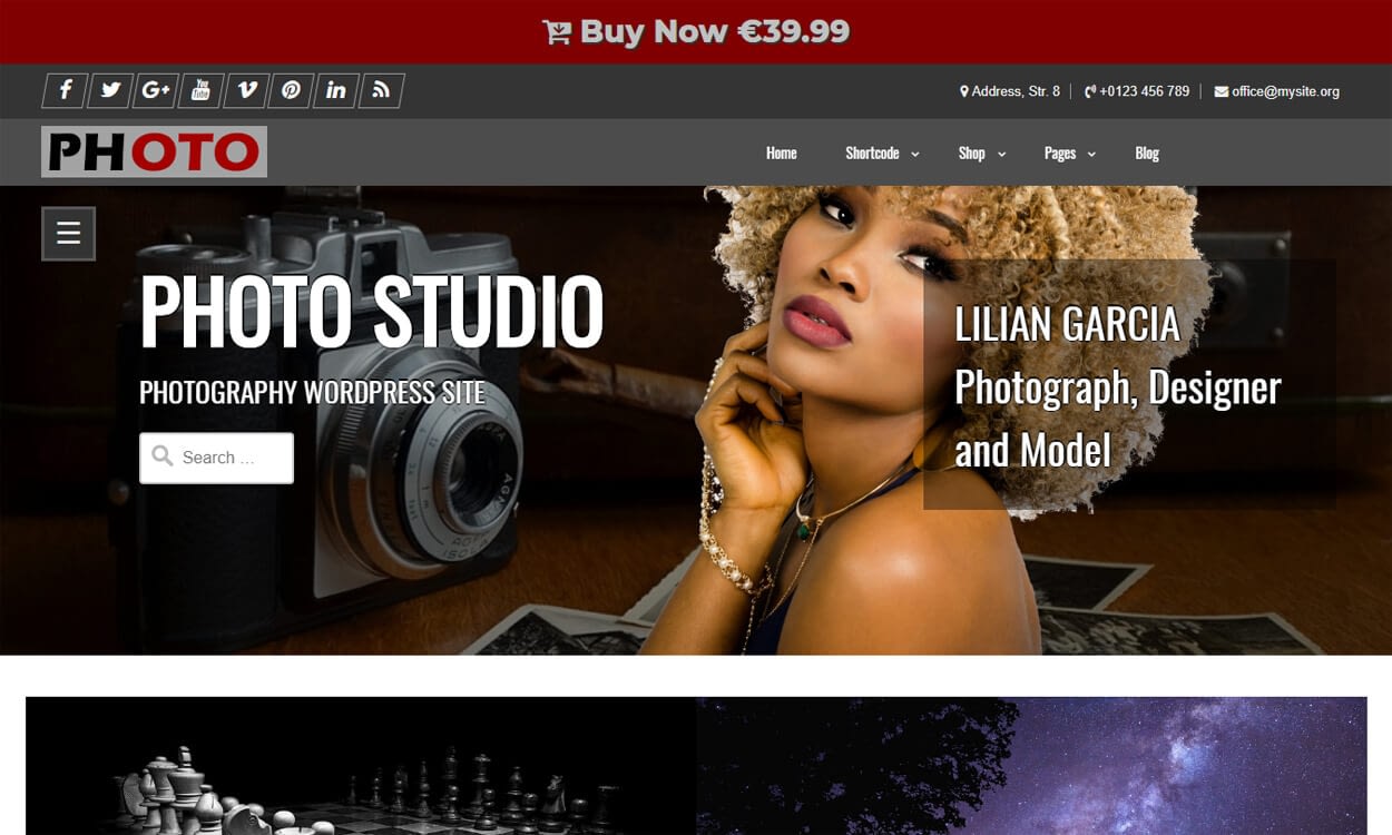 25+ Best Free WordPress Themes August 2018 photo studio - 25+ Best Free WordPress Themes August 2018