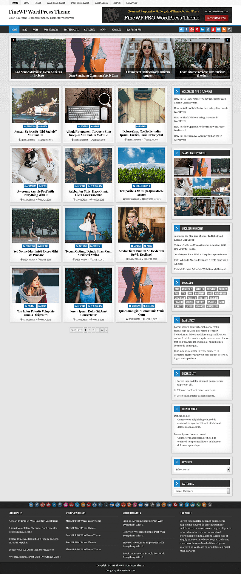 10+ Best Free Gallery WordPress Themes finewp best free gallery wordpress theme - 10+ Best Free Gallery WordPress Themes