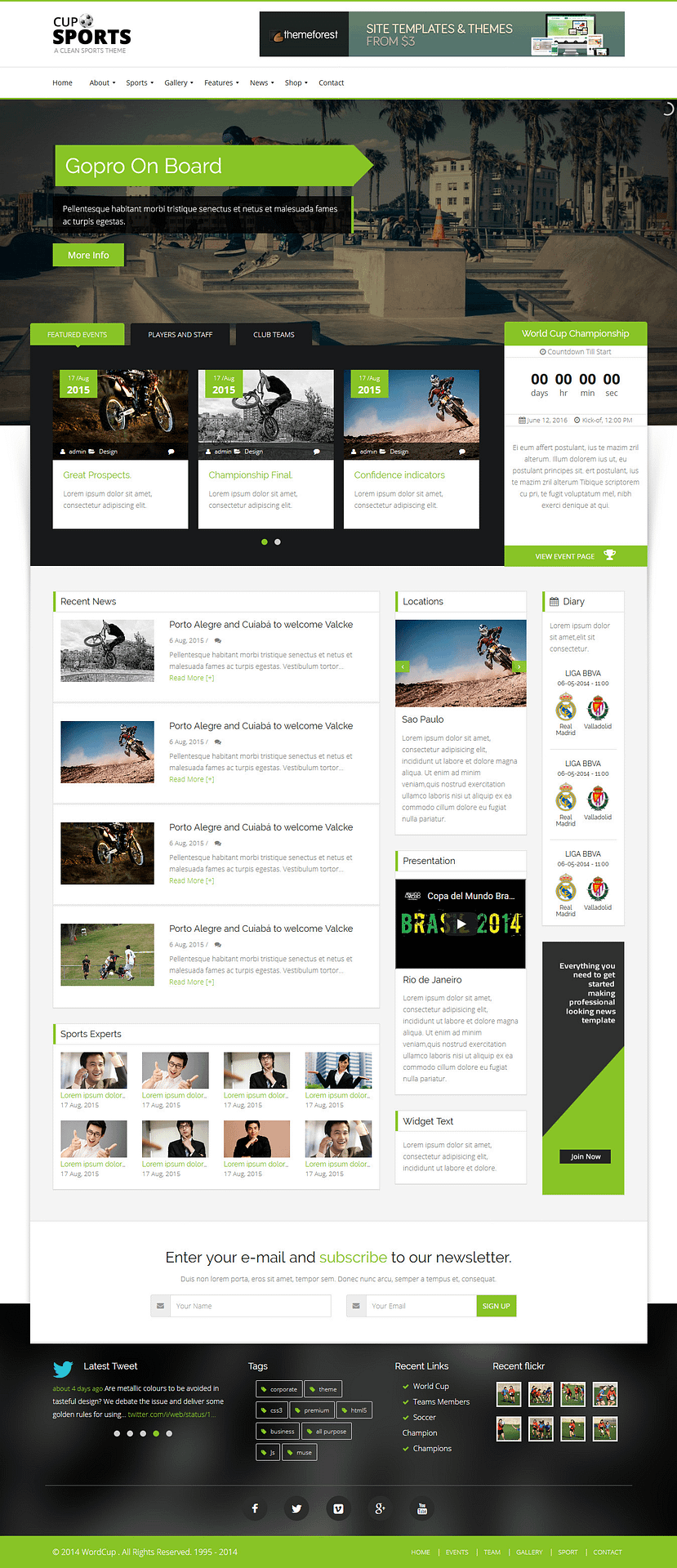 10+ Best Premium Sports WordPress Themes sportscup best premium sports wordpress theme - 10+ Best Premium Sports WordPress Themes