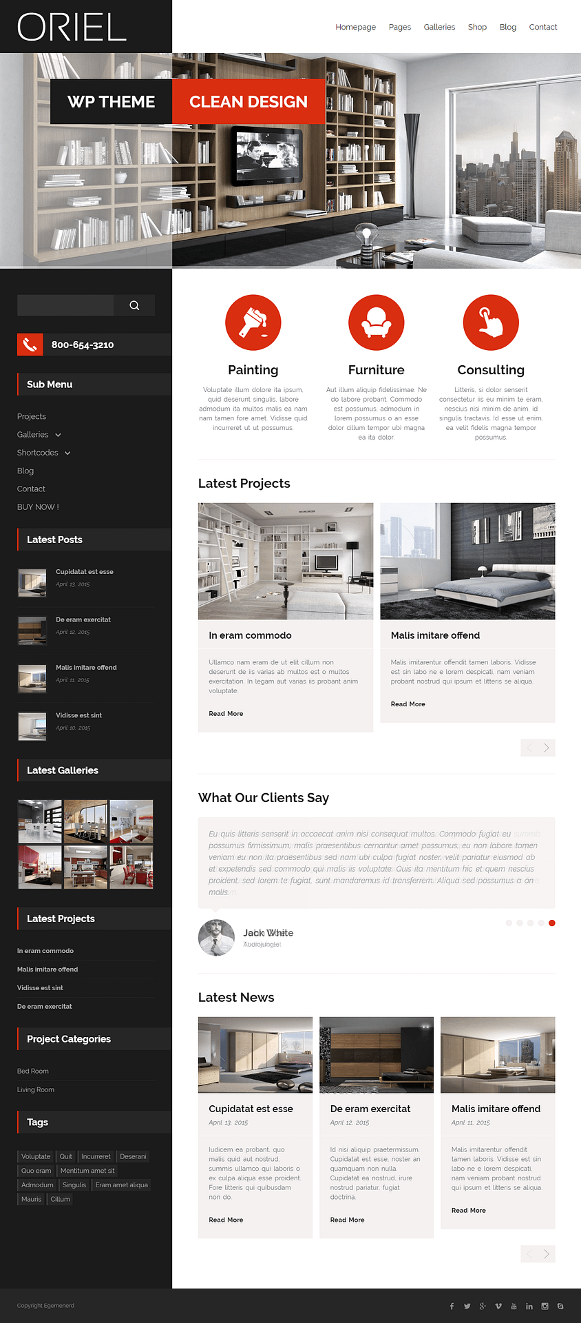 10+ Best Premium Interior Design WordPress Themes oriel best premium interior design wordpress theme - 10+ Best Premium Interior Design WordPress Themes