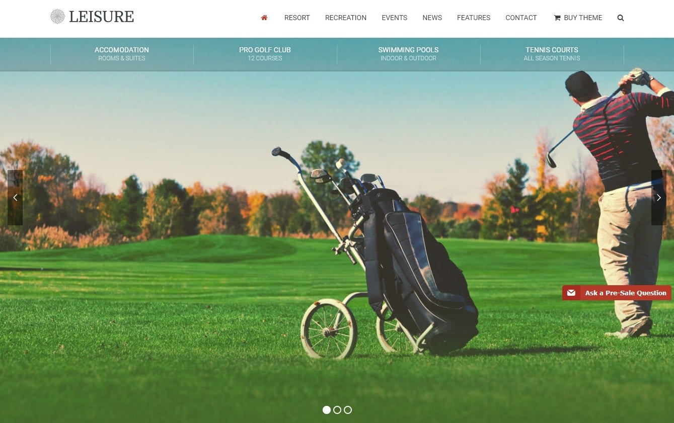 10+ Best Hotel / Resort Premium WordPress Themes and Templates Leisure Hotel The Smartest Hotel Resort Spa Theme - 10+ Best Hotel / Resort Premium WordPress Themes and Templates
