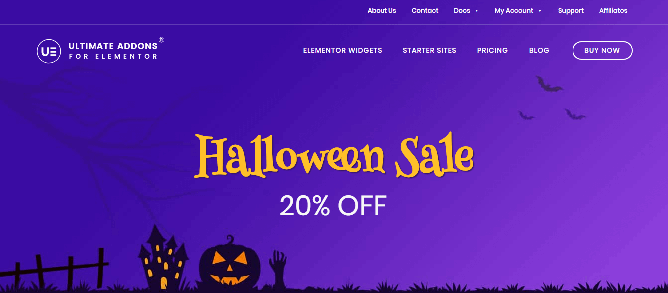 Best WordPress Deals and Discounts for Halloween 2018 (Upto 50% Off) halloween offer elementor - Best WordPress Deals and Discounts for Halloween 2018 (Upto 50% Off)