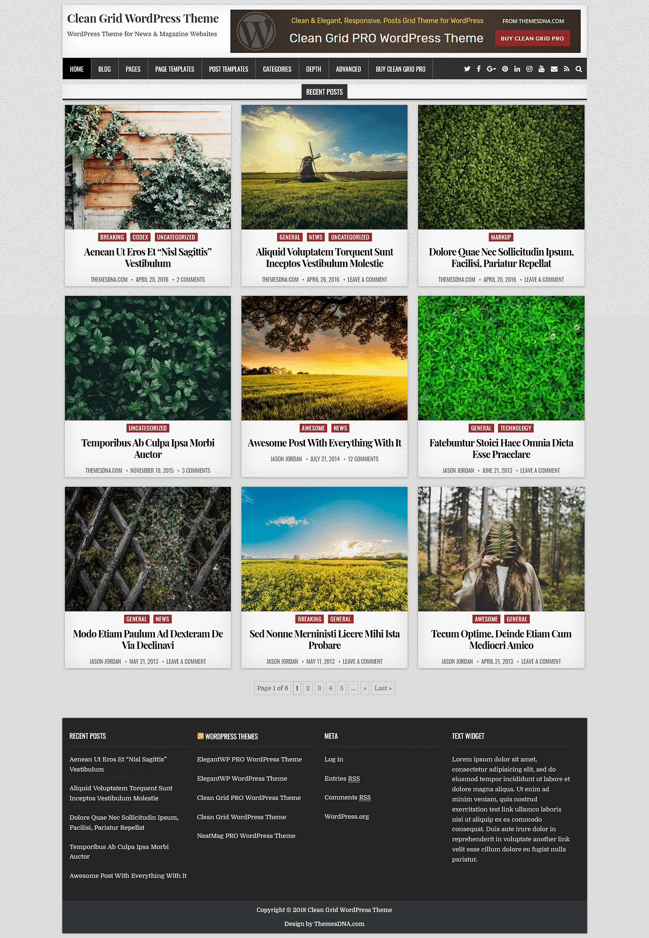 10+ Best Free Minimal WordPress Themes clean grid best free minimal wordpress theme - 10+ Best Free Minimal WordPress Themes