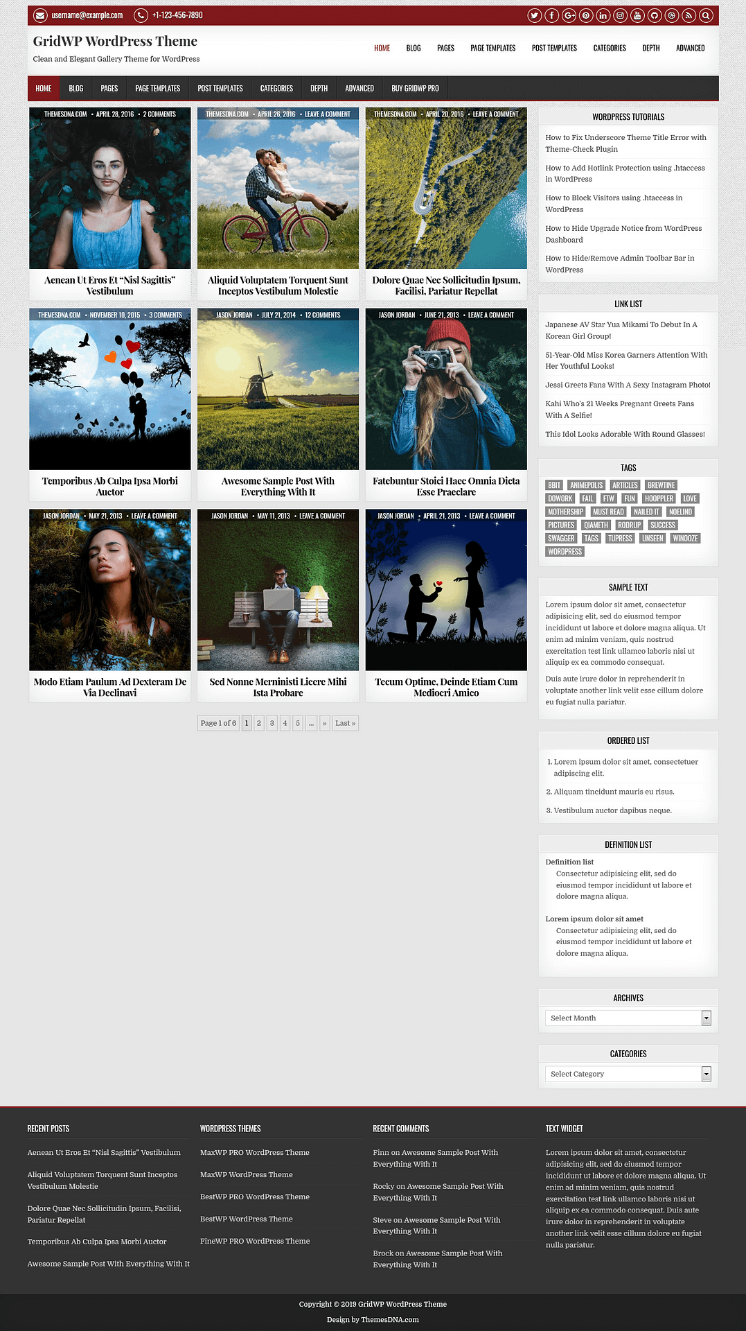 10+ Best Free Gallery WordPress Themes gridwp best free gallery wordpress theme - 10+ Best Free Gallery WordPress Themes
