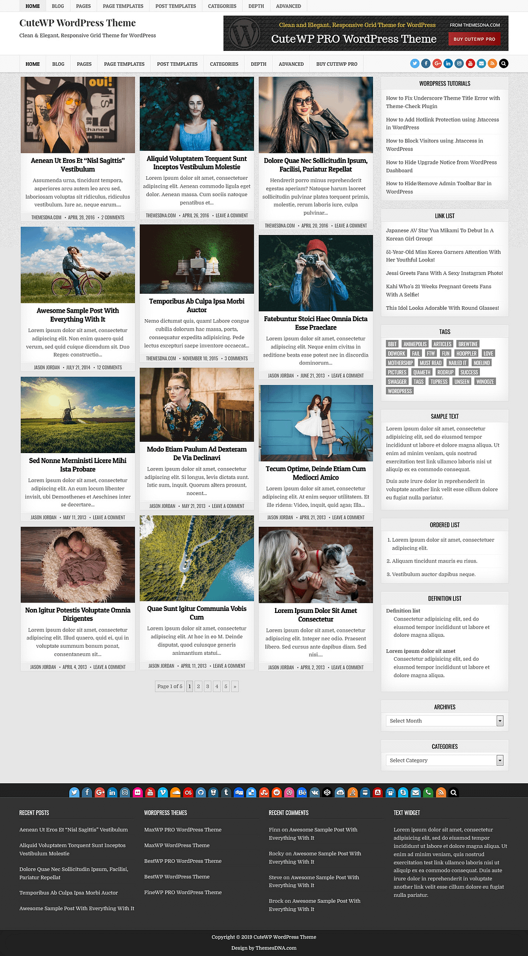 10+ Best Free Gallery WordPress Themes cutewp best free gallery wordpress theme - 10+ Best Free Gallery WordPress Themes