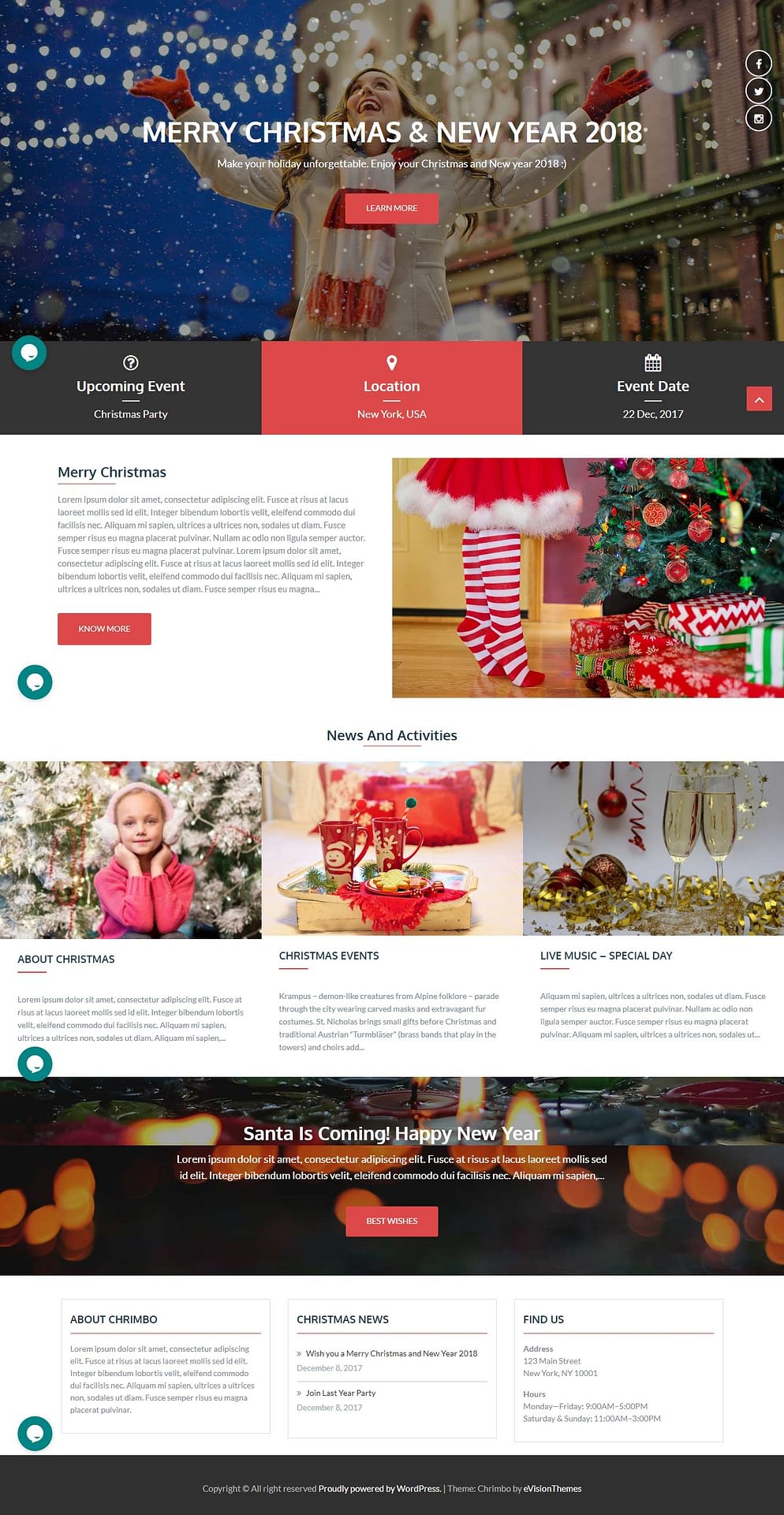 10+ Best Free Event WordPress Themes chrimbo best free event wordpress theme 1 - 10+ Best Free Event WordPress Themes