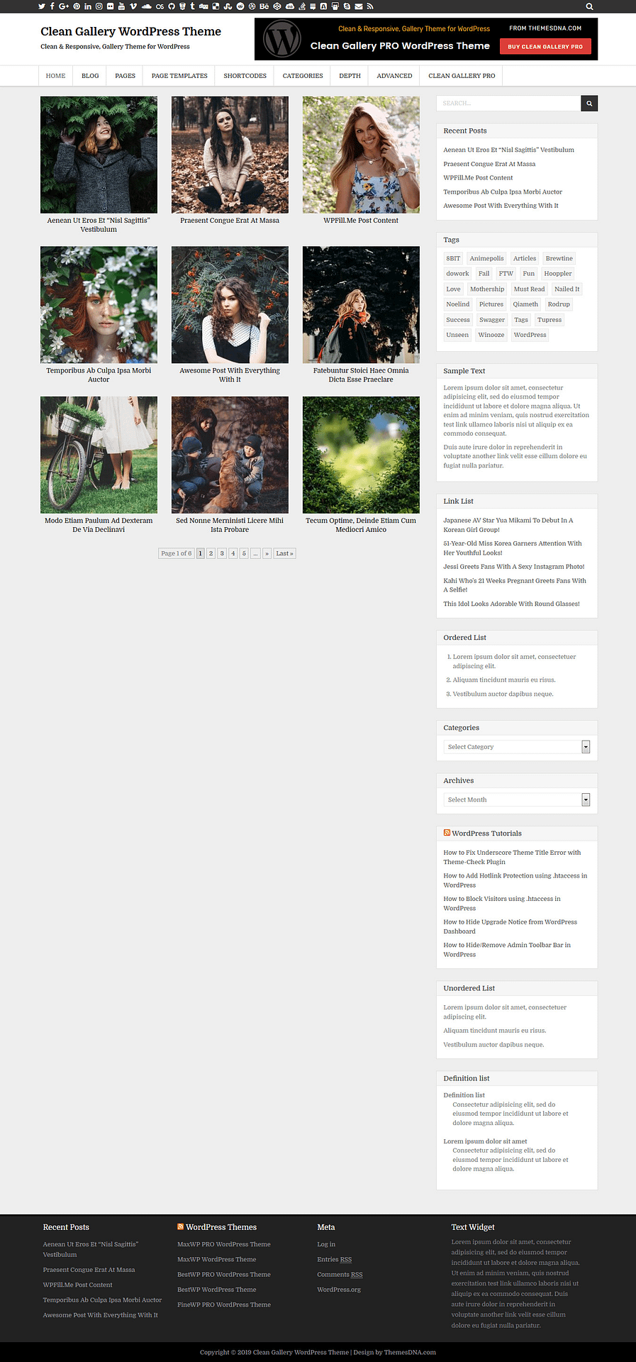 10+ Best Free Gallery WordPress Themes clean gallery best free gallery wordpress theme - 10+ Best Free Gallery WordPress Themes