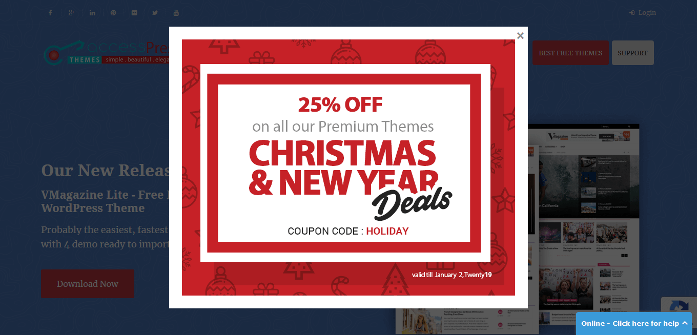 Best WordPress Deals for Christmas and New Year 2019 accesspress christmas deals - Best WordPress Deals for Christmas and New Year 2019