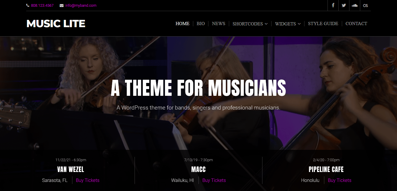 10+ Best Free Video and Music WordPress Themes music lite best free video and music wordpress theme - 10+ Best Free Video and Music WordPress Themes