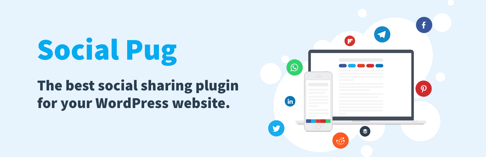 5+ Best Free WordPress Social Share Plugins (Handpicked Collection) social pug - 5+ Best Free WordPress Social Share Plugins (Handpicked Collection)