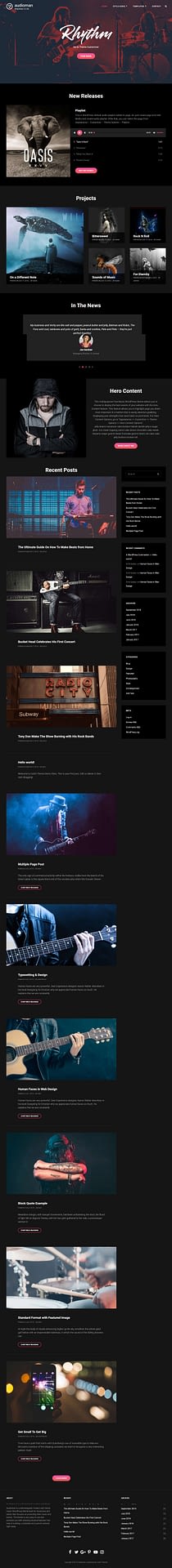 10+ Best Free Event WordPress Themes audioman best free event wordpress theme - 10+ Best Free Event WordPress Themes