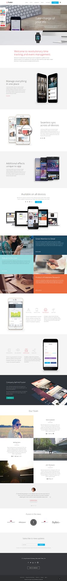 10+ Best Premium Mobile App WordPress Themes fusion best premium mobile app wordpress theme - 10+ Best Premium Mobile App WordPress Themes