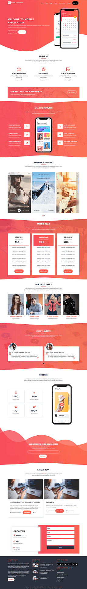 10+ Best Free Mobile App WordPress Themes vw mobile app best free mobile app wordpress theme - 10+ Best Free Mobile App WordPress Themes