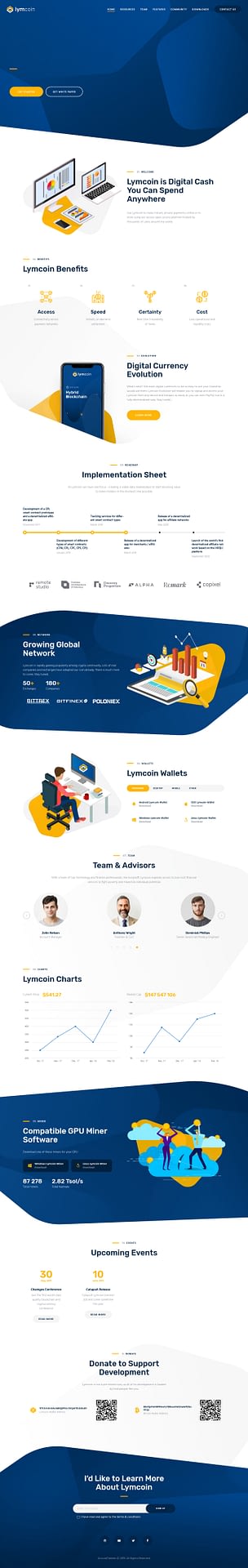 10+ Best Premium Cryptocurrency WordPress Themes lymcoin best premium cryptocurrency wordpress theme 1 - 10+ Best Premium Cryptocurrency WordPress Themes