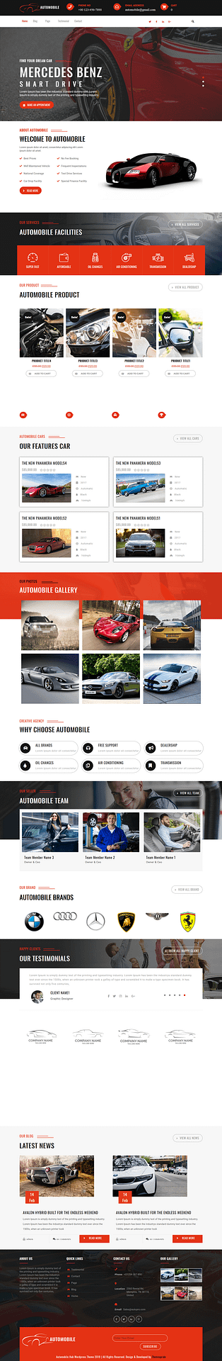 10+ Best Free Automobile WordPress Themes automobile hub best free automobile wordpress theme - 10+ Best Free Automobile WordPress Themes