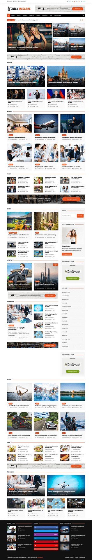 10+ Best Free Review WordPress Themes cream magazine best free review wordpress theme - 10+ Best Free Review WordPress Themes
