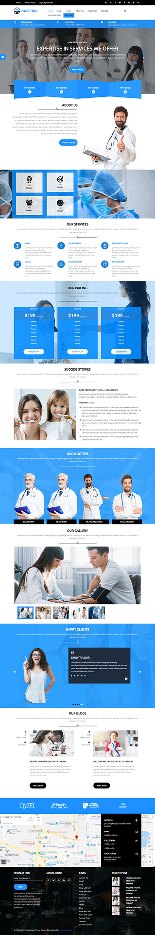 10+ Best Free Science WordPress Themes medical hospital best free science wordpress theme - 10+ Best Free Science WordPress Themes