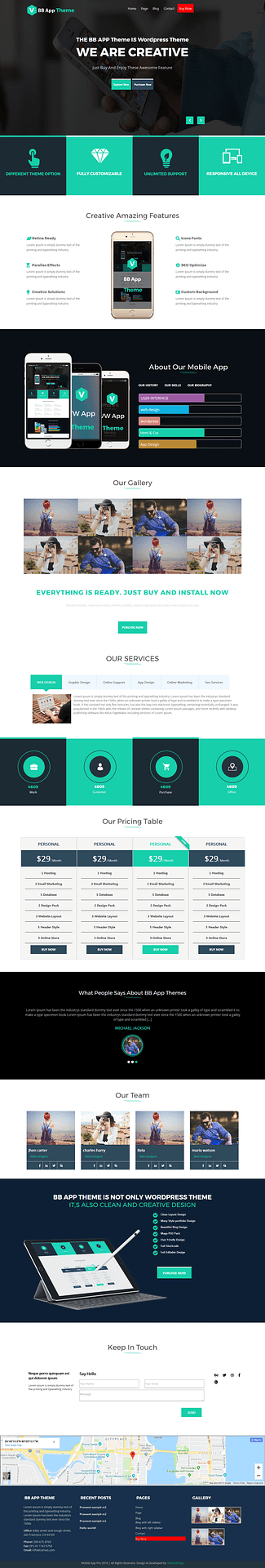 10+ Best Free Mobile App WordPress Themes bb mobile application best free mobile app wordpress theme - 10+ Best Free Mobile App WordPress Themes