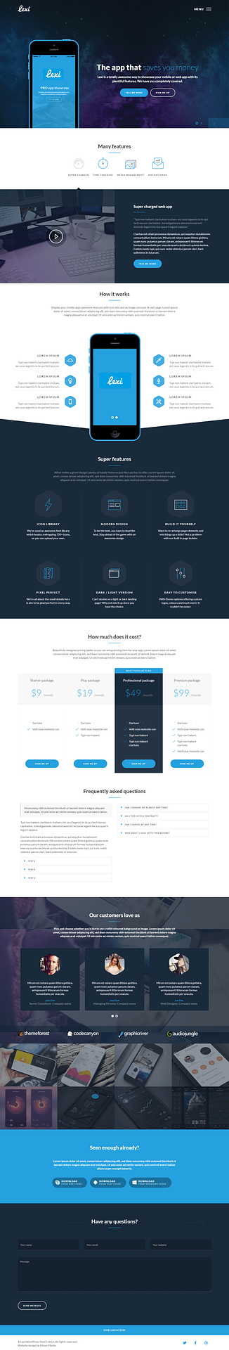 10+ Best Premium Mobile App WordPress Themes lexi best premium mobile app wordpress theme - 10+ Best Premium Mobile App WordPress Themes