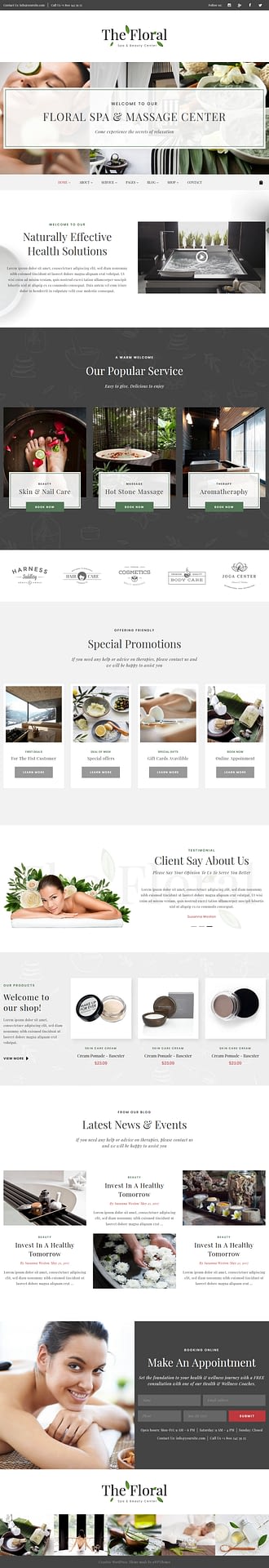 10+ Best Premium Spa and Beauty WordPress Themes floral best premium spa beauty wordpress theme - 10+ Best Premium Spa and Beauty WordPress Themes