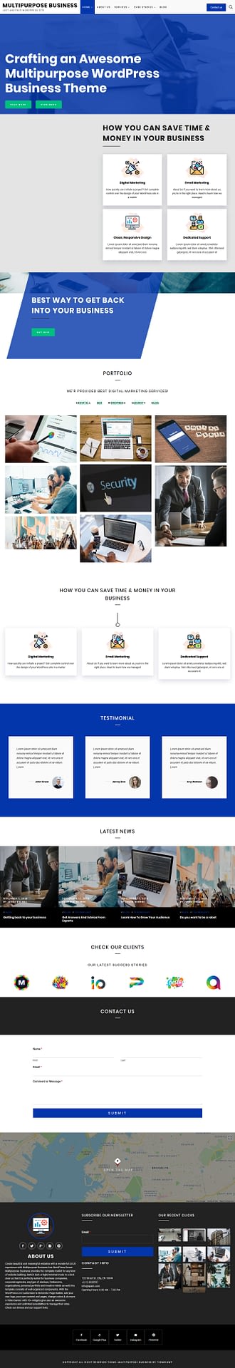 10+ Best Free Accounting WordPress Themes multipurpose business best free accounting wordpress theme - 10+ Best Free Accounting WordPress Themes