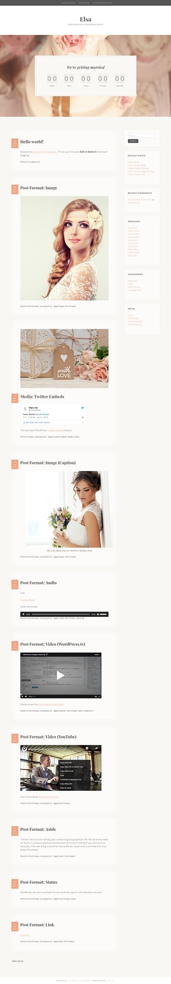10+ Best Free Feminine WordPress Themes elsa best free feminine wordpress theme - 10+ Best Free Feminine WordPress Themes