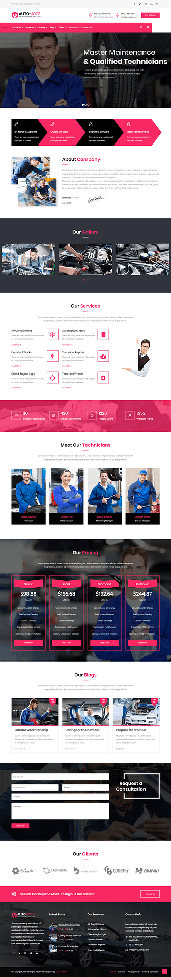 10+ Best Premium Automobile WordPress Themes automotz best premium automobile wordpress theme - 10+ Best Premium Automobile WordPress Themes