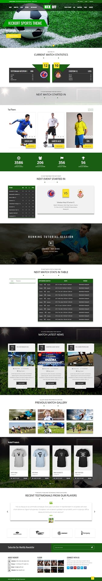 10+ Best Premium Sports WordPress Themes kickoff best premium sports wordpress theme - 10+ Best Premium Sports WordPress Themes