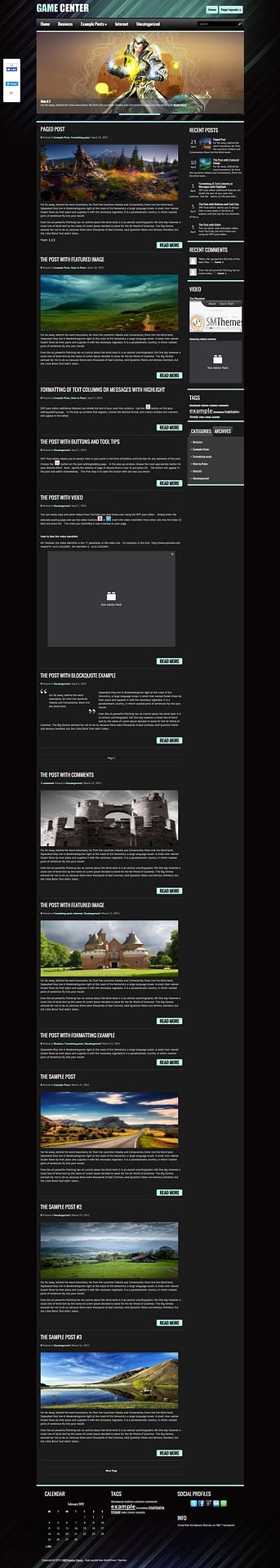 10+ Best Free Gaming WordPress Themes gamecenter best free gaming wordpress theme - 10+ Best Free Gaming WordPress Themes
