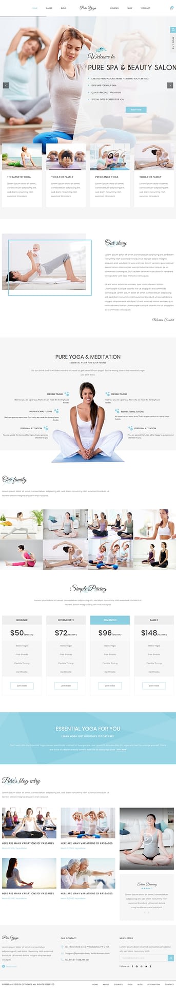 10+ Best Premium Spa and Beauty WordPress Themes pure best premium spa beauty wordpress theme - 10+ Best Premium Spa and Beauty WordPress Themes