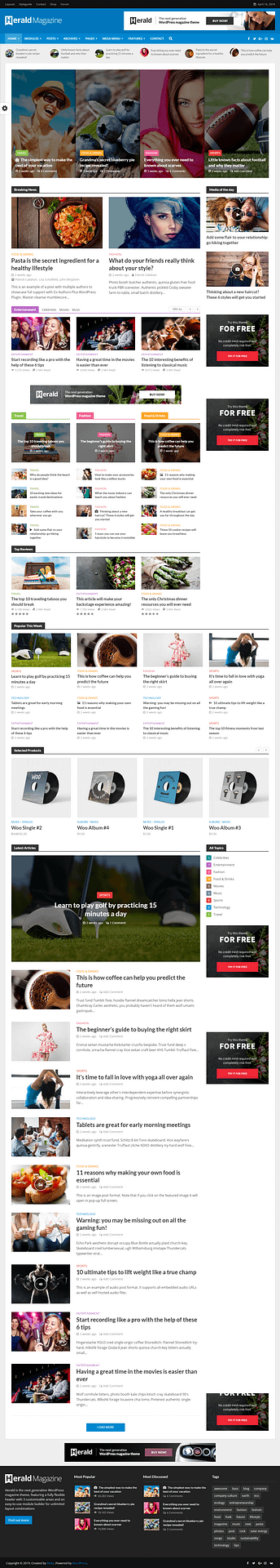 10+ Best Premium Review WordPress Themes herald best premium review wordpress theme - 10+ Best Premium Review WordPress Themes