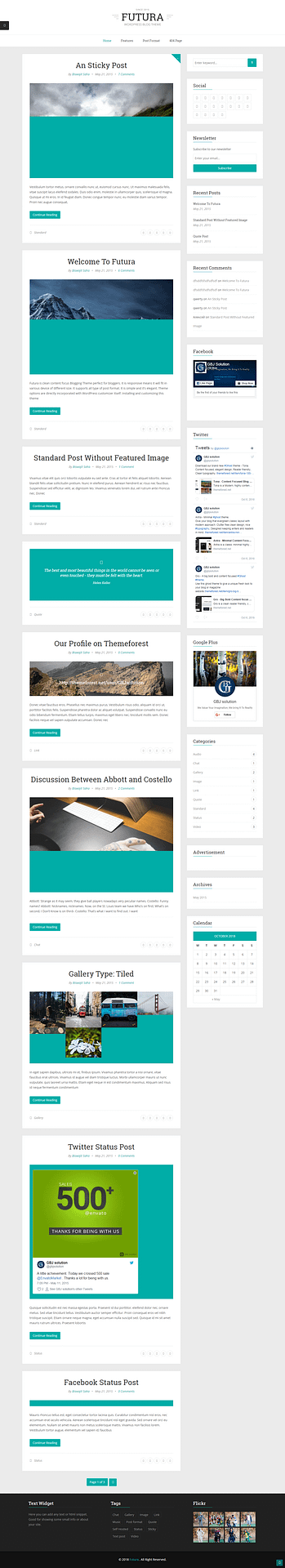 10+ Best Premium Minimal WordPress Themes 2019 futura best premium minimal wordpress theme - 10+ Best Premium Minimal WordPress Themes 2019